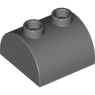 Plaatje in Gallery viewer laden, LEGO® Dakpan Gebogen Donker Blauwachtig Grijs 30165