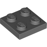 Plaatje in Gallery viewer laden, LEGO® onderdeel Plaat Algemeen Donker Blauwachtig Grijs 3022