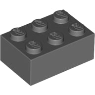 Plaatje in Gallery viewer laden, LEGO® los onderdeel Steen Donker Blauwachtig Grijs 3002