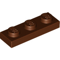 Plaatje in Gallery viewer laden, LEGO® los onderdeel Plaat Algemeen Roodachtig Bruin 3623