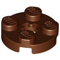 Plaatje in Gallery viewer laden, LEGO® los onderdeel Plaat Rond Roodachtig Bruin 4032