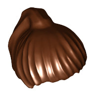 Plaatje in Gallery viewer laden, LEGO® los onderdeel Haar in kleur Roodachtig Bruin x104