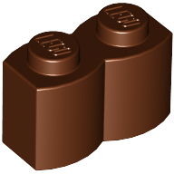 Plaatje in Gallery viewer laden, LEGO® los onderdeel Steen Aangepast Roodachtig Bruin 30136