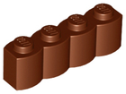 LEGO® los onderdeel Steen Aangepast Roodachtig Bruin 30137