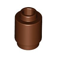 Plaatje in Gallery viewer laden, LEGO® los onderdeel Steen Rond Roodachtig Bruin 3062