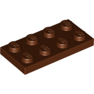 Plaatje in Gallery viewer laden, LEGO® los onderdeel Plaat Algemeen Roodachtig Bruin 3020