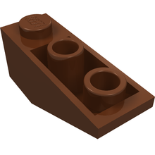 Plaatje in Gallery viewer laden, LEGO® los onderdeel Dakpan Omgekeerd Roodachtig Bruin 4287
