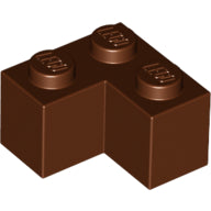 Plaatje in Gallery viewer laden, LEGO® los onderdeel Steen in kleur Roodachtig Bruin 2357