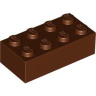 LEGO® los onderdeel Steen in kleur Roodachtig Bruin 3001