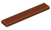 Plaatje in Gallery viewer laden, LEGO® los onderdeel Tegel Algemeen Roodachtig Bruin 6636