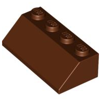 Plaatje in Gallery viewer laden, LEGO® los onderdeel Dakpan Algemeen Roodachtig Bruin 3037