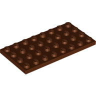 LEGO® los onderdeel Plaat Algemeen Roodachtig Bruin 3035