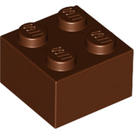 LEGO® los onderdeel Steen in kleur Roodachtig Bruin 3003