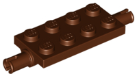 Plaatje in Gallery viewer laden, LEGO® los onderdeel Plaat Aangepast Roodachtig Bruin 30157