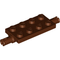 Plaatje in Gallery viewer laden, LEGO® los onderdeel Plaat Aangepast Roodachtig Bruin 30157