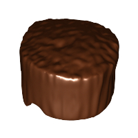 LEGO® los onderdeel Haar in kleur Roodachtig Bruin 30608