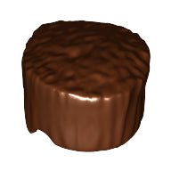 LEGO® los onderdeel Haar in kleur Roodachtig Bruin 30608