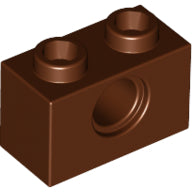 Plaatje in Gallery viewer laden, LEGO® los onderdeel Technische Steen Roodachtig Bruin 3700