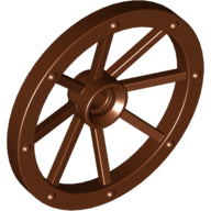 Plaatje in Gallery viewer laden, LEGO® los onderdeel Wiel in kleur Roodachtig Bruin 4489b