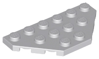 LEGO® los onderdeel Wig Plaat Licht Blauwachtig Grijs 2419