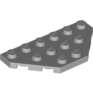 Plaatje in Gallery viewer laden, LEGO® los onderdeel Wig Plaat Licht Blauwachtig Grijs 2419