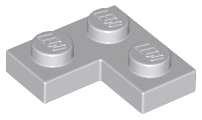 LEGO® onderdeel Plaat Algemeen Licht Blauwachtig Grijs 2420