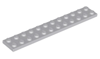 LEGO® onderdeel Plaat Algemeen Licht Blauwachtig Grijs 2445