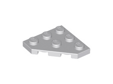 Plaatje in Gallery viewer laden, LEGO® los onderdeel Wig Plaat Licht Blauwachtig Grijs 2450