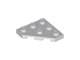 LEGO® los onderdeel Wig Plaat Licht Blauwachtig Grijs 2450