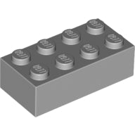 LEGO® los onderdeel Steen Licht Blauwachtig Grijs 3001