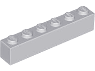 LEGO® los onderdeel Steen Licht Blauwachtig Grijs 3009