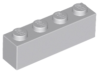 Plaatje in Gallery viewer laden, LEGO® los onderdeel Steen Licht Blauwachtig Grijs 3010