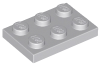 LEGO® onderdeel Plaat Algemeen Licht Blauwachtig Grijs 3021