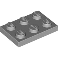 Plaatje in Gallery viewer laden, LEGO® onderdeel Plaat Algemeen Licht Blauwachtig Grijs 3021