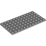 Plaatje in Gallery viewer laden, LEGO® onderdeel Plaat Algemeen Licht Blauwachtig Grijs 3028