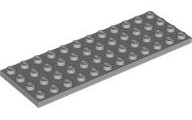 Plaatje in Gallery viewer laden, LEGO® onderdeel Plaat Algemeen Licht Blauwachtig Grijs 3029