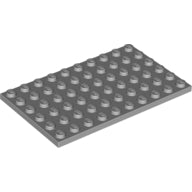 Plaatje in Gallery viewer laden, LEGO® onderdeel Plaat Algemeen Licht Blauwachtig Grijs 3033