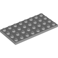 Plaatje in Gallery viewer laden, LEGO® onderdeel Plaat Algemeen Licht Blauwachtig Grijs 3035