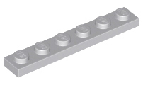 LEGO® onderdeel Plaat Algemeen Licht Blauwachtig Grijs 3666
