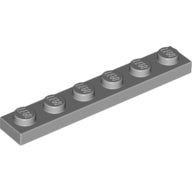 Plaatje in Gallery viewer laden, LEGO® onderdeel Plaat Algemeen Licht Blauwachtig Grijs 3666