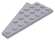 Plaatje in Gallery viewer laden, LEGO® los onderdeel Wig Plaat Licht Blauwachtig Grijs 3934