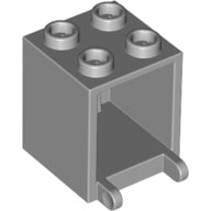 Plaatje in Gallery viewer laden, LEGO® los onderdeel Container Licht Blauwachtig Grijs 4345