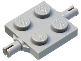 LEGO® onderdeel Plaat Aangepast Licht Blauwachtig Grijs 4600