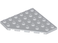 Plaatje in Gallery viewer laden, LEGO® los onderdeel Wig Plaat Licht Blauwachtig Grijs 6106