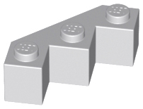 LEGO® onderdeel Steen Aangepast Licht Blauwachtig Grijs 2462