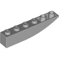 LEGO® onderdeel Dakpan Gebogen Licht Blauwachtig Grijs 42023