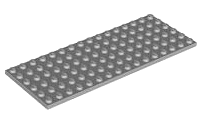 LEGO® onderdeel Plaat Algemeen Licht Blauwachtig Grijs 3027