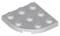 LEGO® los onderdeel Plaat Rond Licht Blauwachtig Grijs 30357