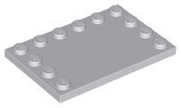 LEGO® onderdeel Tegel Aangepast Licht Blauwachtig Grijs 6180