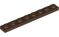 LEGO® los onderdeel Plaat Algemeen in kleur Bruin 3460